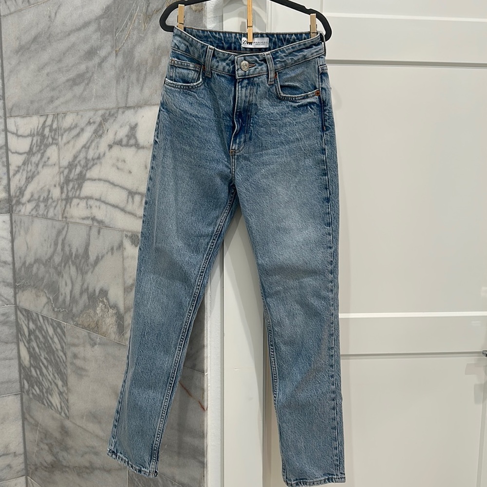 Zara vintage style blue jeans